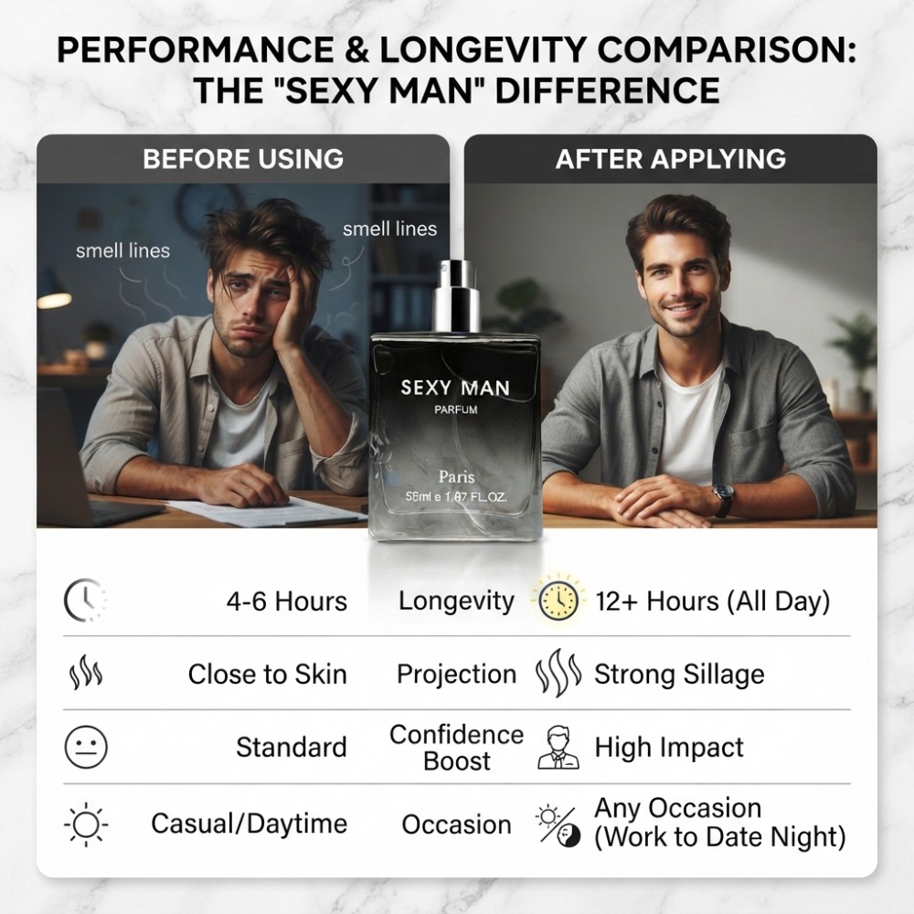 55ML Sexy Man Perfume Long-las - Unique Perfume Fragrance review and price
